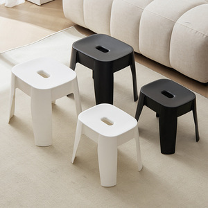 Taburete de baño de plástico Zhenying ZY, color blanco puro, grueso, apilable, para baño y uso infantil. - Product Image 3