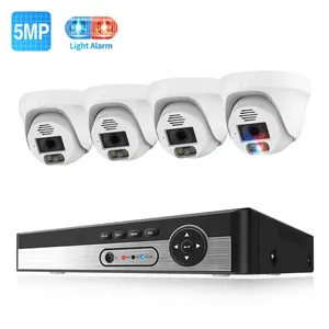 Techage Wholesale Price Security Camera Systems Face Detect Junction Box 4K NVR 5MP PoE CCTV Dome Security Camera System
