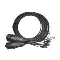 Kabel Serat Optik OEM FTTA Outdoor IP67 Tahan Air LC Patch Cord Fullaxs Kompatibel Rakitan Kabel Serat Optik CPRI BBU RRU Optical Jumper