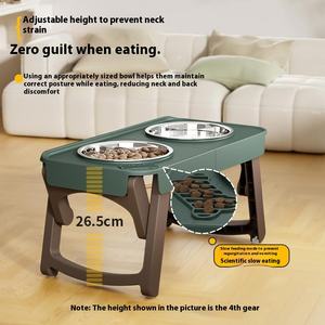 Prim çevre dostu paslanmaz çelik köpek maması su kasesi katlanabilir yükseltilmiş besleme kaymaz açık için <span class=keywords><strong>stand</strong></span>ı - Product Image 5