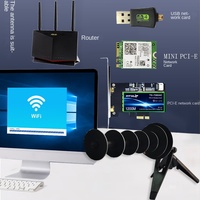 Antena WiFi de Alta Ganancia 3.5dbi 2.4G, Amplificador de Señal Direccional, Adaptador de Tarjeta de Red Inalámbrica USB para Laptop, PC de Escritorio, con Tornillo