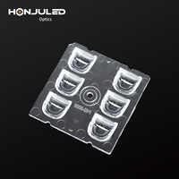 HONJU – Lentille optique LED en PC, structure plano-convexe, angle de faisceau de 45 degrés pour éclairage routier – Vente directe usine, OEM/ODM