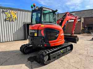 Miniexcavadora Kubota U56-5 100% Original de Japón, Excavadora de Orugas Duradera de 5 Toneladas con Motor y Bomba, Excavadora de Segunda Mano - Product Image 2