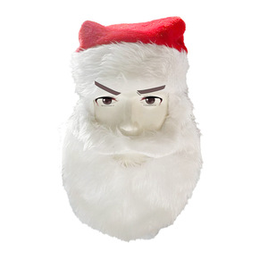 Ensemble de costume de Père Noël de luxe de haute qualité, perruque, barbe, chapeau et lunettes de Père Noël blancs pour fête costumée, style LED - Product Image 6