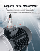 Transmetteur de vibrations à 3 axes RS485 WiFi LoRaWAN 4G pour la surveillance des turbines de générateurs