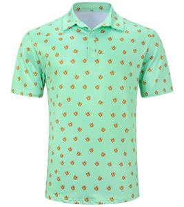 Tissu de sublimation personnalisé avec logo OEM, polyester respirant, élasthanne, imprimé numérique, séchage rapide, tricot pour chemises de golf pour hommes - Product Image 3