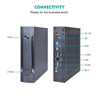 Mini PC Industrial Linux Piesia Intel de 12.ª Generación N100 N200 N305 Thin Client H-D 6*Com Dual Lan DDR5