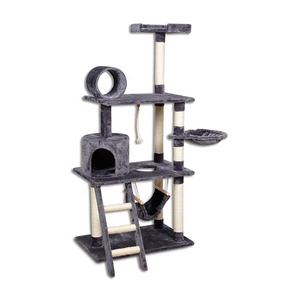 <span class=keywords><strong>China</strong></span> Aangepaste Ontwerp Pluche Houten Huisdier Condo Toren Leverancier Meubels Fabriek Speelgoed Kat <span class=keywords><strong>Scratcher</strong></span> Boom Huis - Product Image 1