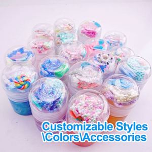 ดินน้ำมันนุ่มหอมกลิ่นเนยแบบก้อน ชุดทำสไลม์น่ารักสำหรับเด็ก รุ่น S  สำหรับทุกเพศทุกวัย - Product Image 5