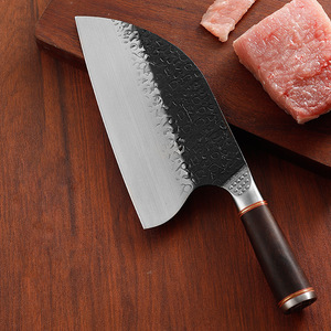 Professionale cucina Chef macellaio Set di coltelli fatti a mano in acciaio 5 cr15 con manico in legno e guaina in pelle per carne grande coltello - Product Image 6