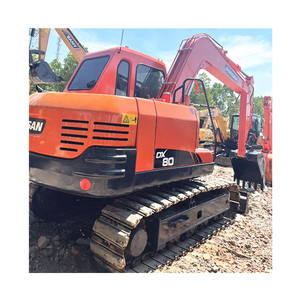 Excavadora Usada Doosan DX 80, la Más Vendida, Original de Corea, Doosan 8 Toneladas DX 70 DX60, Excavadora de Cadenas Dx80 Dx 80 - Product Image 3