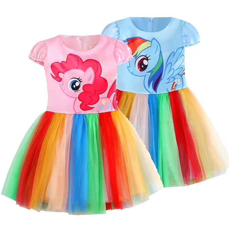 Unicorn Dress Vestidos De Pony Summer Princess My Little Pony