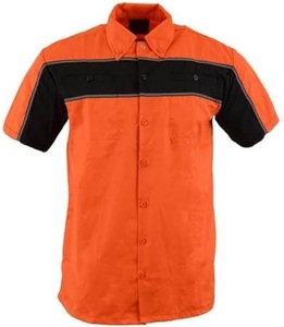Chemise <span class=keywords><strong>de</strong></span> travail respirante à manches courtes avec passepoil contrastant, multi-poches, uniforme d'atelier, haut <span class=keywords><strong>de</strong></span> travail industriel personnalisé OEM - Product Image 5