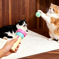 Dispositif de pêche électrique intelligent pour chat, lanceur de balles en peluche rétractable automatique, jouet interactif pour chaton, accessoires pour animaux de compagnie
