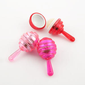 Romántico oso arándano plátano melocotón fresa Granada bálsamo labial OEM hidratante alisado piruleta lápiz labial esférico - Product Image 4