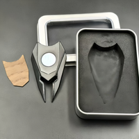 Outil de réparation de divots de golf personnalisé et durable, marqueur de balle magnétique multifonctionnel, conception de fourche de green en alliage de zinc métallique