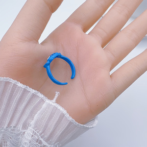 <b>Cartoon</b> Character Blue Open <b>Ring</b> Unisex Jewelry Gift - Product Image 3