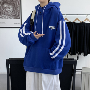 Logotipo personalizado Otoño nuevo suéter de mujer fuera del hombro suéter con capucha hombres y mujeres parejas blusa multicolor suéter Suelto - Product Image 5