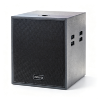 Système de haut-parleurs de scène passifs à ligne acoustique avec subwoofer 2000W de puissance de crête, 138dB SPL, woofer néodyme 15 pouces, en contreplaqué de bouleau et polyurée