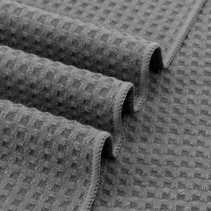 Eco4 कस्टम लोगो माइक्रोफाइबर वावे रसोई के तौलिए अत्यधिक अवशोषित लिंट-मुक्त पकवान कपड़े - Product Image 4