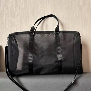 Sac de sport de voyage en nylon léger personnalisé avec logo de marque, sac de sport de yoga en maille, sac de voyage pour le week-end, doublure en nylon - Product Image 3