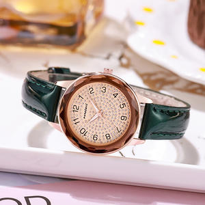 Relojes de mujer superventas, venta directa de fábrica, elegantes relojes de cuarzo de cuero brillante, relojes de pulsera informales para estudiantes - Product Image 6