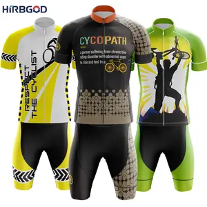 HIRBGOD Herren Sommer Fahrrad Thema Radsport Set Großhandel Reiten Club Fahrrad anzug Outdoor Radsport Kleidung