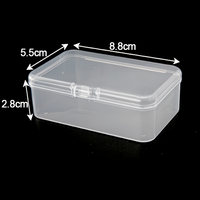 Boîte de rangement rectangulaire en PP transparente, anti-humidité, vide, de haute qualité, vente en gros, pour jouets, petits articles, artisanat, emballage plastique