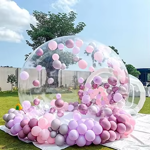 Tente transparente à bulles dôme 6-8 personnes tente dôme transparent géodésique gonflable pour tente Igloo glamping - Product Image 4