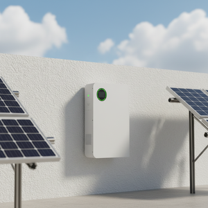 Sistema Solar Dividido Keycharge Modelo <span class=keywords><strong>48100</strong></span> LiFePO4 de 5-10 kWh 51.2V CAN, Montaje en Pared, Ultra Seguro, Libre de Mantenimiento, Híbrido para el Hogar - Product Image 1