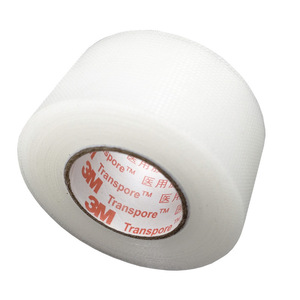 Cinta Médica Transpore 3M Blanca 1527C, Cinta Quirúrgica Adhesiva Transpirable para Cuidado de Heridas y Fijación de Apósitos - Product Image 1