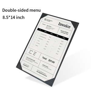 Tùy chỉnh nhà hàng thư mục menu thấp moq biểu tượng khác nhau A4 PU da nhà hàng menu bao gồm - Product Image 6