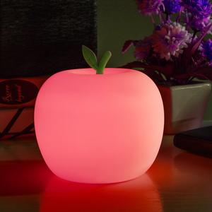 แอปเปิ้ลและสับปะรดซิลิโคนลายการ์ตูน 8 สีเปลี่ยนสีได้ ไฟ LED ท้องฟ้าเต็มไปด้วยดวงดาว ไฟกลางคืน โคมไฟรูปฝ่ามือในตัว ของขวัญสำหรับเด็ก - Product Image 4