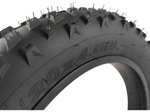 Pneus cloutés 20x4.0 26x4.0 pour vélos de neige, vélos électriques tout-terrain, pneus d'hiver en caoutchouc à crampons - Product Image 2