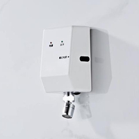 Robinet de lavabo mural automatique sans contact HLK, avec finition chromée, pour usage hospitalier