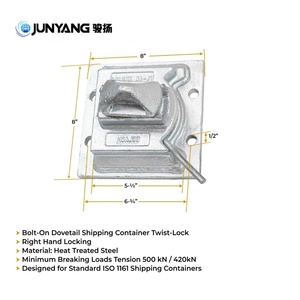 ตู้คอนเทนเนอร์ขนส่ง ISO รุ่นล่าสุดจากโรงงาน พร้อมฐานเหล็กแบบ Dovetail ที่ยึดติดด้วย Bolt-On Twistlock สำหรับงานทางทะเล - Product Image 6