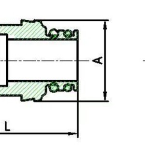 Airship 50 149 Brass <b>Quick</b> Connector 17mm Plug In For Barometric Sensor <b>Link</b> - Product Image 2