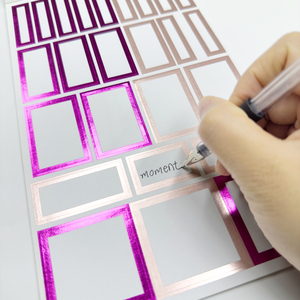 Libro di Adesivi Personalizzati Premium con Fogli Dorati, Diario di Attività con Carta Scrivibile, Adesivi Decorativi Fai-<span class=keywords><strong>da</strong></span>-Te, Prodotto Creativo <span class=keywords><strong>per</strong></span> <span class=keywords><strong>Adulti</strong></span> - Product Image 1
