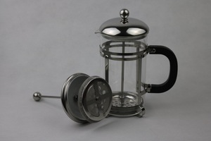 Caffettiera Francese Personalizzata in Vetro da 350ml, 600ml, 800ml, 1000ml, Argento e Oro, per Caffè e Tè - Product Image 3