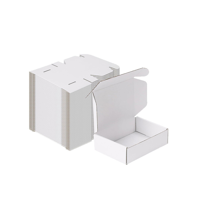 Manufacturer Custom Foldable White Corrugated Cartons with logo Printing, air Transport Packaging, Efficient Delivery