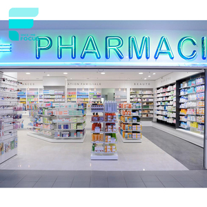 Rayons médicaux de boutique, équipement de <span class=keywords><strong>pharmacie</strong></span>, conception intérieure, panier de supermarché, conception d'étagère, nouvelle collection - Product Image 3