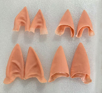 Oreilles d'elfe en mousse souple effet latex, couleur chair, amusantes et personnalisables pour costumes d'Halloween, de cosplay et accessoires de fête à thème