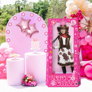 Decoraciones de Fiesta de Cumpleaños Rosa Intenso, Tema de Princesa, Accesorios para Fotomatón, Fondo de Muñeca Princesa Disco para Chicas, Despedida de Soltera - Product Image 1