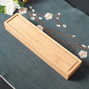 Caja de incienso de bambú, soporte de madera para varillas, estuche de almacenamiento hecho a mano para embalaje general, tamaño personalizable - Product Image 1