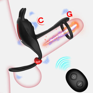 Cincin <span class=keywords><strong>Penis</strong></span> tetap keras ukuran dapat disesuaikan desain kelinci cincin getar pasangan mainan seks cincin <span class=keywords><strong>Penis</strong></span> untuk pria - Product Image 2