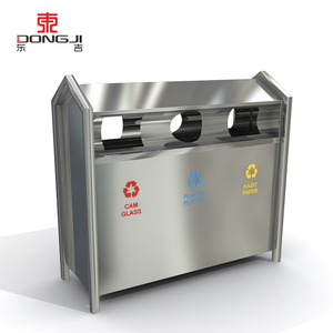 Nhà máy sản xuất tùy chỉnh thiết kế thùng rác có thể thép không gỉ và hợp kim nhôm phân loại rác bao vây - Product Image 2