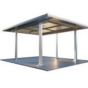 Auvent extérieur moderne, carport solaire, imperméable, en aluminium, fabrication OEM, abri de stationnement de <span class=keywords><strong>garage</strong></span>, conception personnalisée, <span class=keywords><strong>toit</strong></span> <span class=keywords><strong>plat</strong></span>, facile - Product Image 6