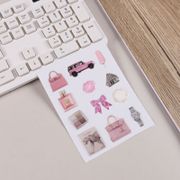 Autocollants 3D en forme de dôme en cristal style Ins, motif chat mignon de luxe, autocollants en PVC époxy écologiques et imperméables pour coque de téléphone DIY et journal