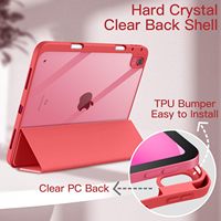 Housses et étuis pour tablette iPad (A16) 11e génération/iPad 10e génération, support pour stylet, coque intelligente, dos en TPU souple, réveil/veille automatique