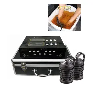 New double infrared FIR bamboo charcoal belt and ion foot detox machine 2in1